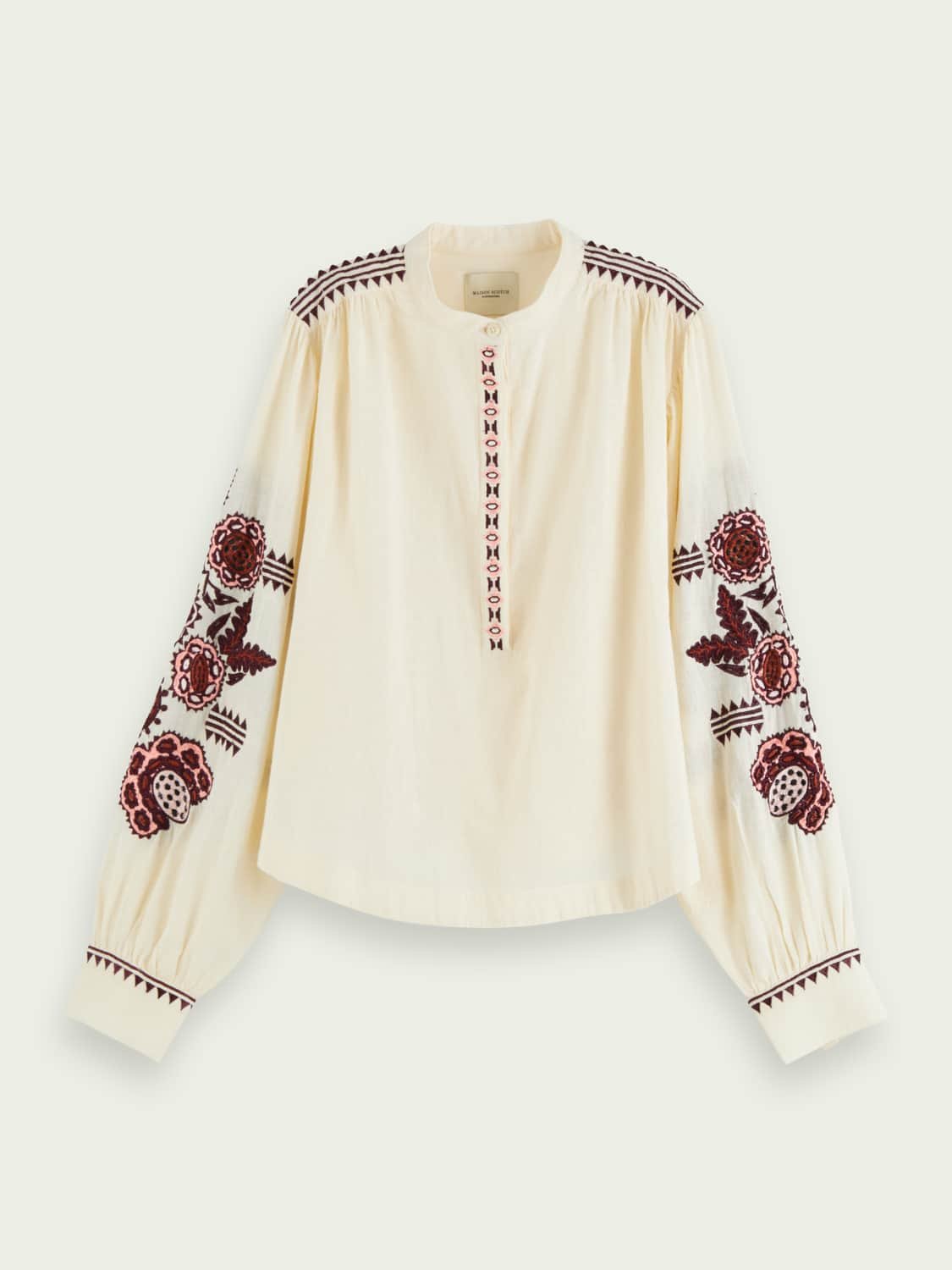 Silky Pinted Short Sleeve Top
